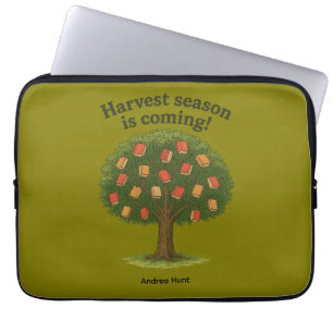 Book Tree “Harvest Season” Laptop Sleeve