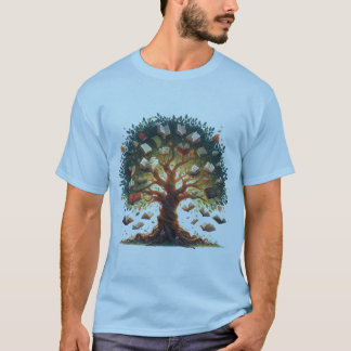 book tree light blue T-Shirt