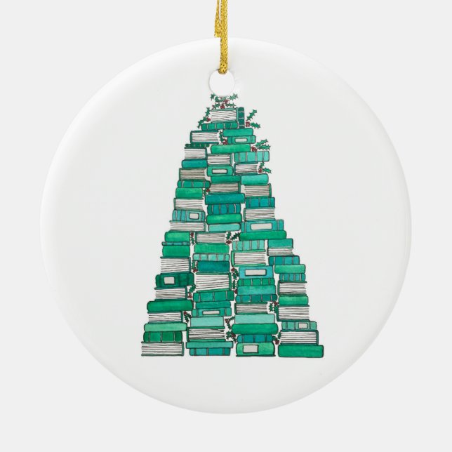 Book Tree Ornament (Back)