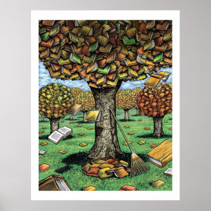 Book Tree Poster