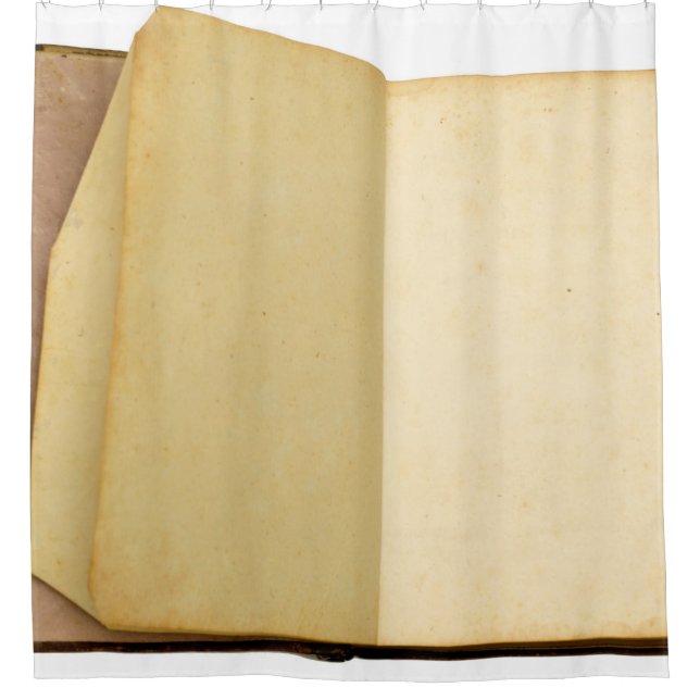 Book vintage old texture retro shower curtain (Front)