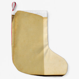 Book vintage old texture retro small christmas stocking
