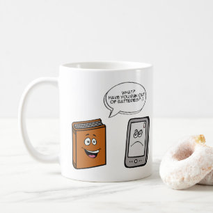 Book vs eBook Coffee Mug