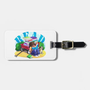 Book Wagon Luggage Tag