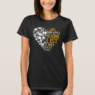 Book  With A Reading List for Student Bookworm T-Shirt