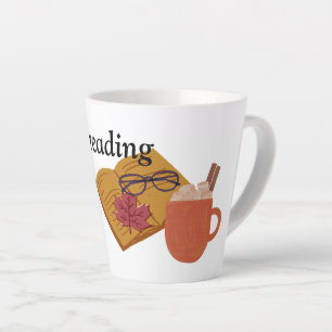 Book withe coffe and glass With autumn leaves  Latte Mug