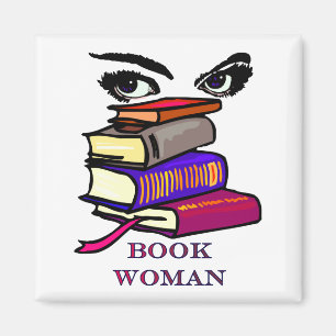 Book Woman Magnet