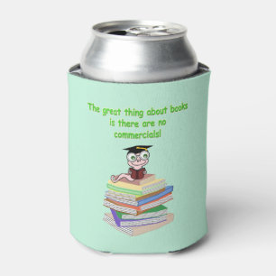 Book Worm Can Cooler