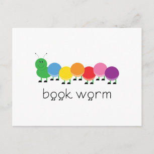 Book Worm Caterpillar Postcard