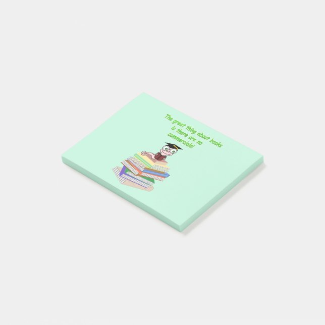 Book Worm Post-it Notes (Angled)