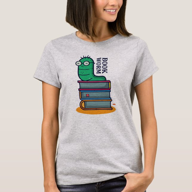 Book Worm T-Shirt (Front)
