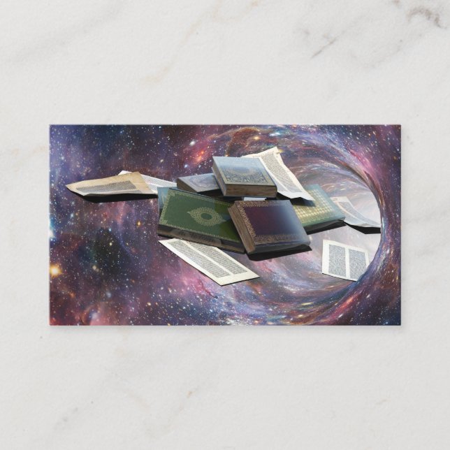 Book Wormhole Business Card (Front)