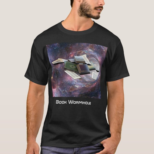 Book Wormhole T-Shirt (Front)
