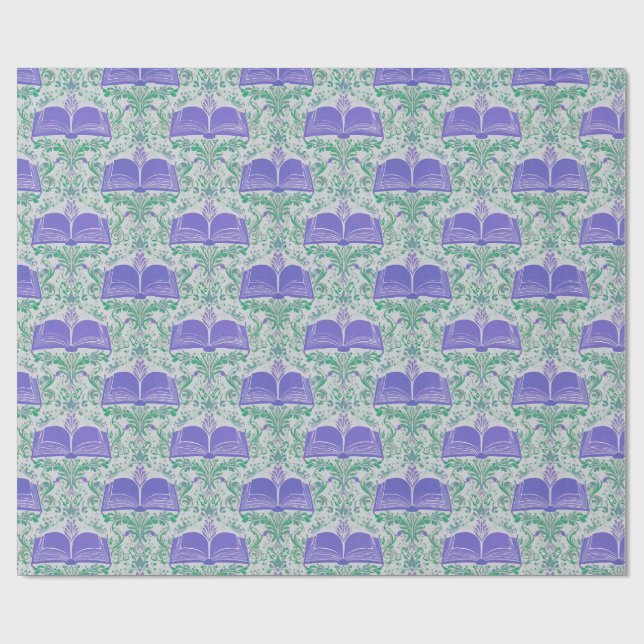 Book Wrap Wrapping Paper for Librarians and Reader (Flat)