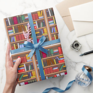 Book Wrapping Paper, Library Reader Gift Wrap