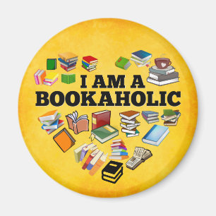 Bookaholic Book Addict Magnet