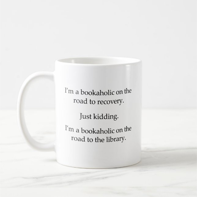Bookaholic on the Road Coffee Mug (Left)