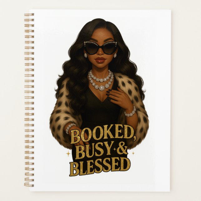 Booked, Busy & Blessed Planner (Front)