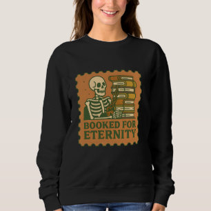 Booked for Eternity – Gothic Skeleton Reader Shirt