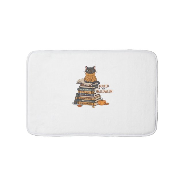 Booked For Halloween Cat Lover Classic T-Shirt Bath Mat (Front)