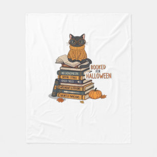 Booked For Halloween Cat Lover Classic T-Shirt Fleece Blanket