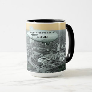BOOKER FOR PRESIDENT 2020 COMIC MUG BLIMP OVER DC