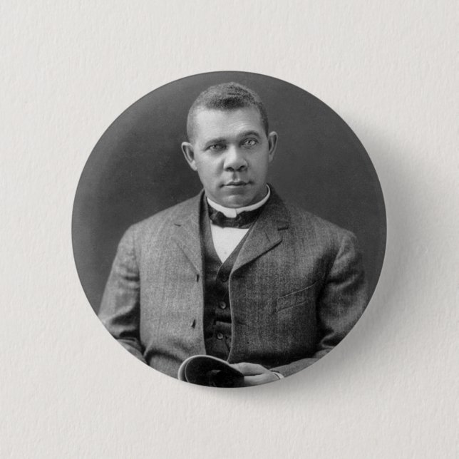 Booker T. Washington, 1903 6 Cm Round Badge (Front)