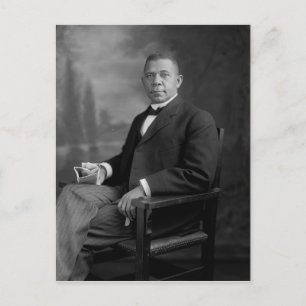 Booker T. Washington Portrait by Harris & Ewing Postcard