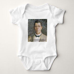 Booker T Washington & Success Quote Baby Bodysuit