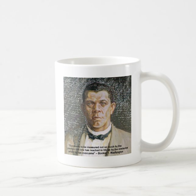 Booker T Washington & Success Quote Coffee Mug (Right)