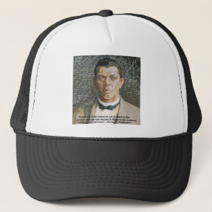 Booker T Washington & Success Quote Trucker Hat