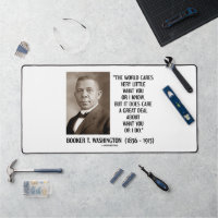 Booker T. Washington World Cares Very Little Great