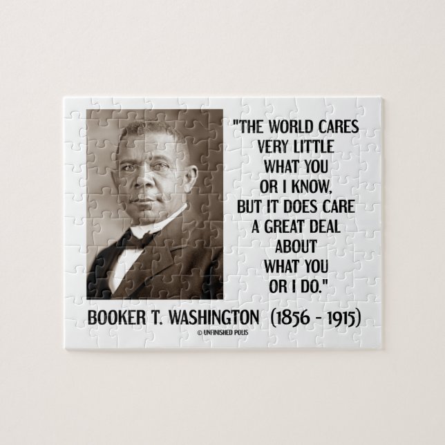 Booker T. Washington World Cares Very Little Great Jigsaw Puzzle (Horizontal)