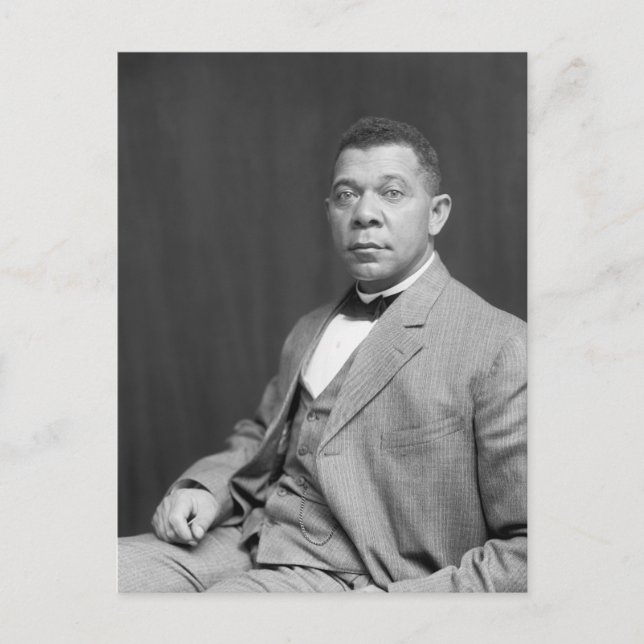 Booker Taliaferro Washington: Black Educator Postcard (Front)