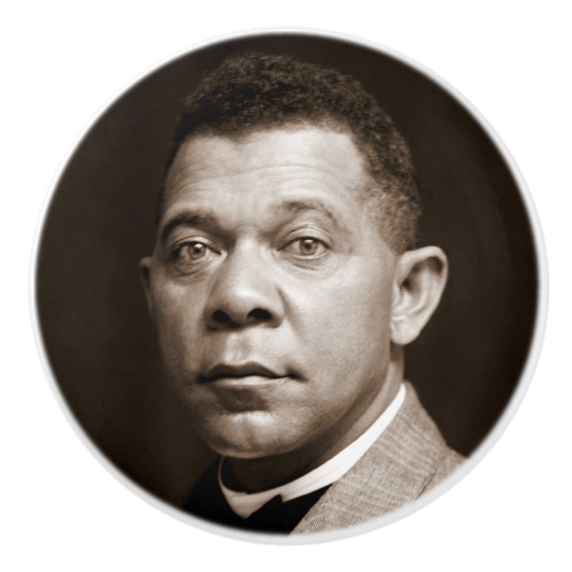 Booker Washington: African American Educator Ceramic Knob (Front)
