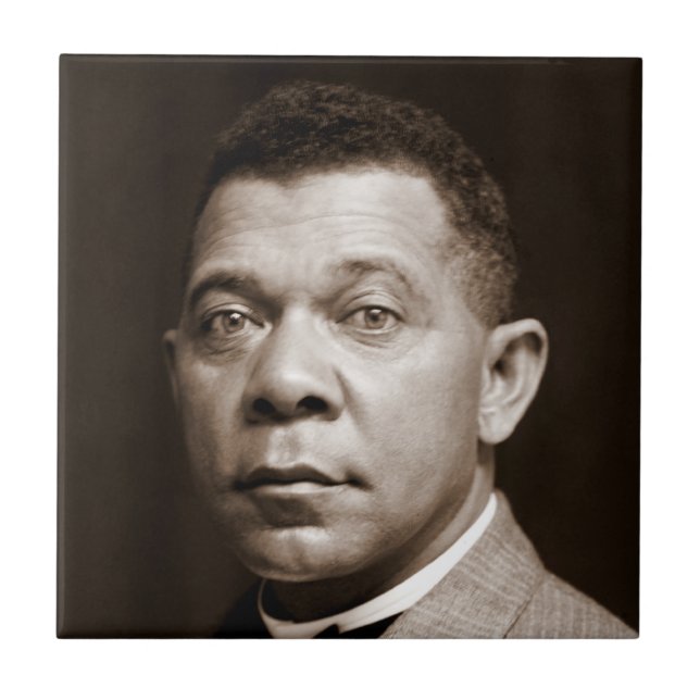 Booker Washington: African American Educator Ceramic Tile (Front)