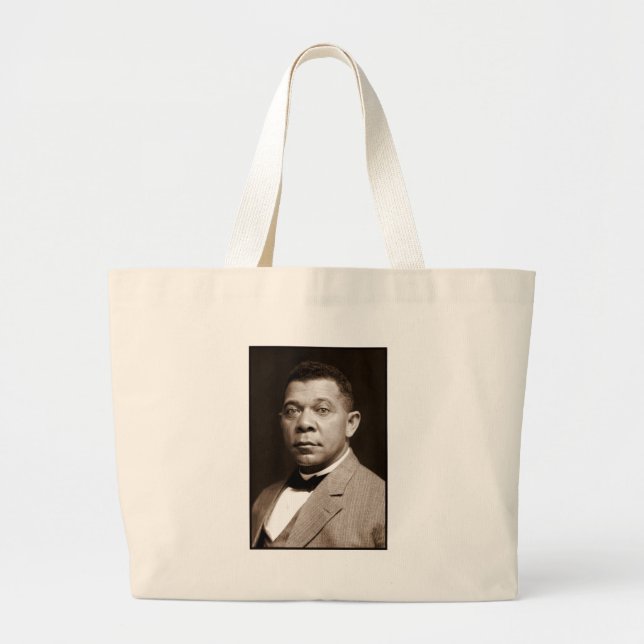 Booker Washington: African American Educator Large Tote Bag (Front)