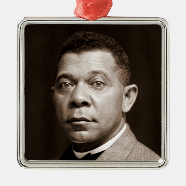 Booker Washington: African American Educator Metal Ornament (Front)