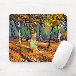 Booker Woods and light spills around the trees Mouse Pad