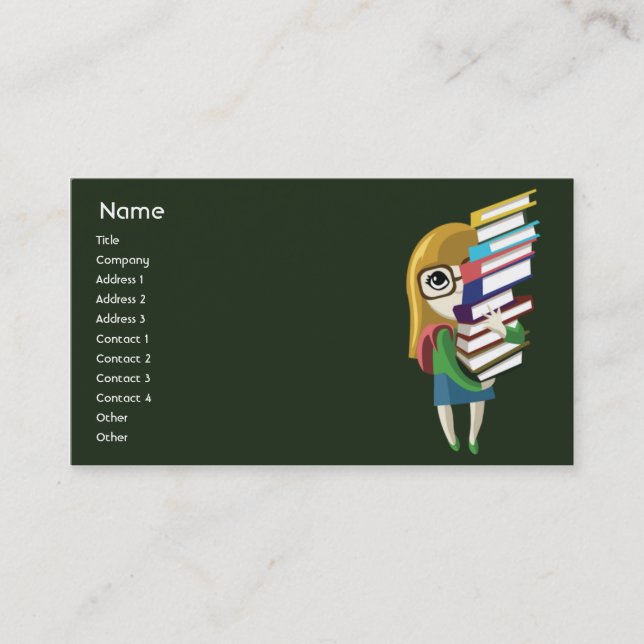 Bookgirl - Business Card (Front)