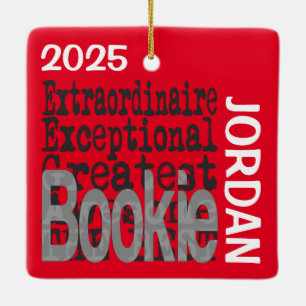 Bookie Extraordinaire CUSTOM Ceramic Ornament