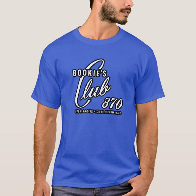 BOOKIES CLUB 870 SHIRT AND STICKER (Front)