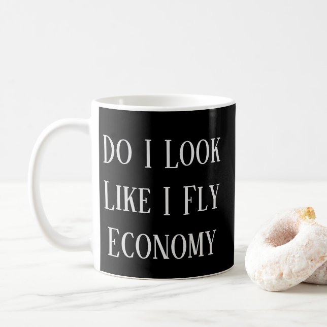 Booking Aeroplane Flight pilot Funny Quote Text Coffee Mug (With Donut)