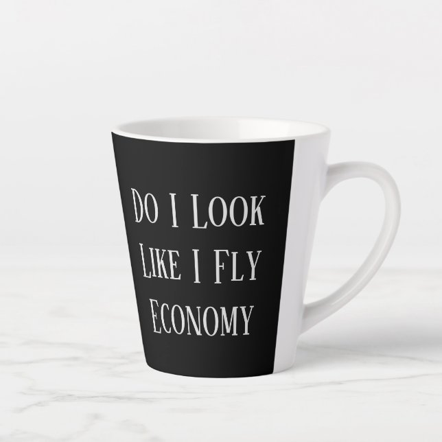 Booking Aeroplane Flight pilot Funny Quote Text Latte Mug (Right)
