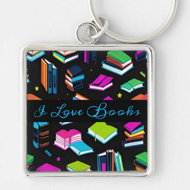 Booking It Colourful Key Ring (Front)