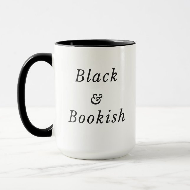 Bookish Afro Logo Mug (Left)