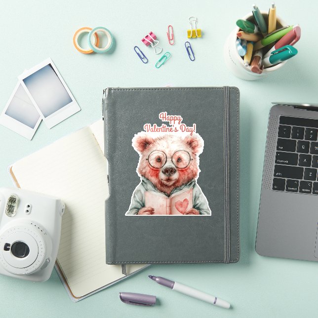 Bookish Bear Valentine`s Day (iPad Cover)