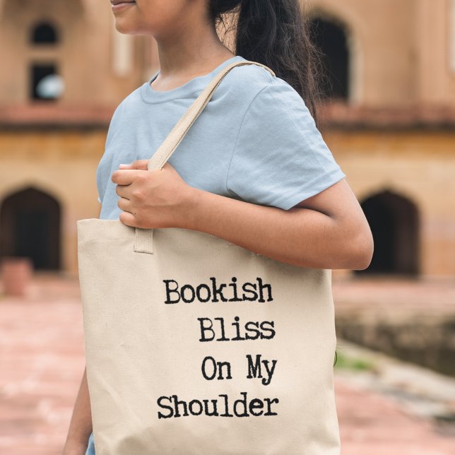 Bookish Bliss Book Lover Librarian Reader Gift Tote Bag (Shop now and celebrate the magic of words with every step you take! )