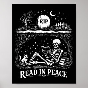 Bookish book lover funny reading banned books nerd poster