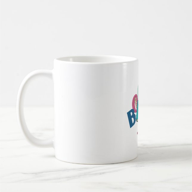 Bookish book lover reader cute text coffee mug (Left)